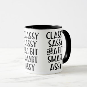 Caneca Clássico Sassy E Um Pouco Inteligente Assy
