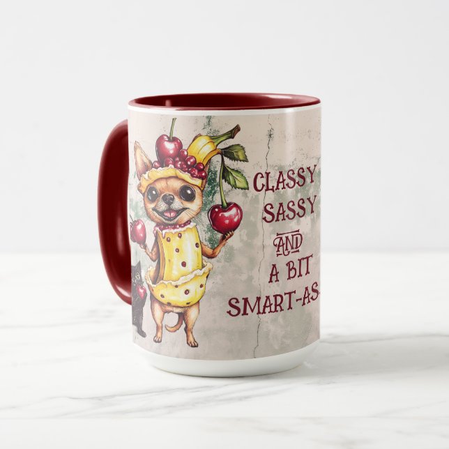 CANECA CLASSY SASSY E UM POUCO SMART-ASSY (Frente Esquerda)