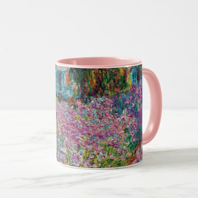 Caneca Claude Monet - Irrises no Jardim de Monet (Frente Esquerda)