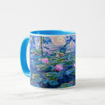 Caneca Claude Monet - Lírios Água, 1919, famosa pintura<br><div class="desc">Monet painting of Water Lily,  1919,  linda caneca de café de arte.</div>