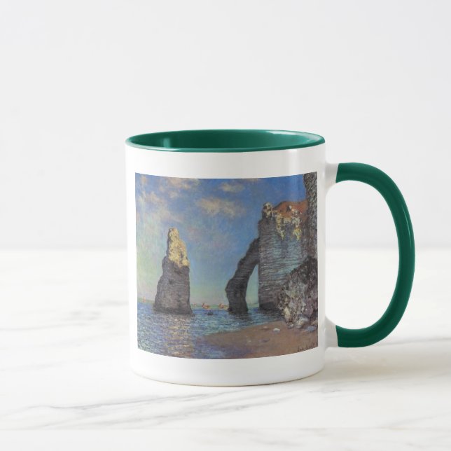 Caneca Claude Monet - Os Cliffs at Etretat 1885 (Direita)