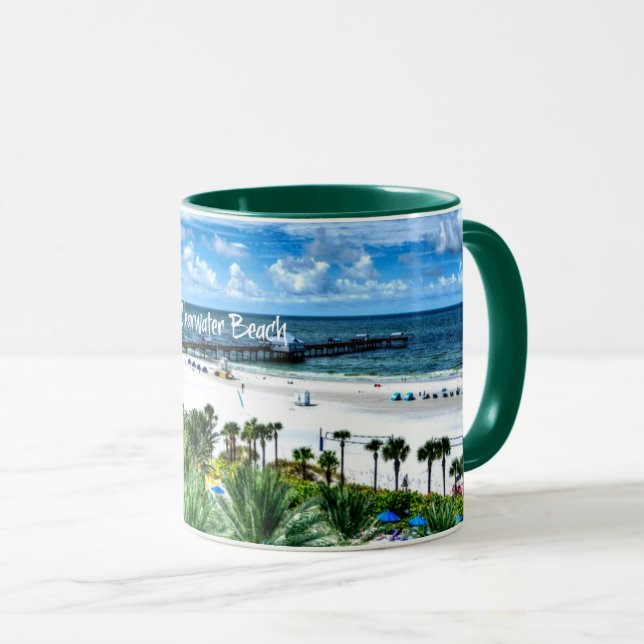 Caneca Clearwater Beach, Flórida, destino de férias Mu (Frente Esquerda)