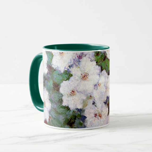 Caneca Clematis, pintura de Monet em 1887, (Frente Esquerda)