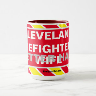 CANECA CLEVELAND FIREFIGHTER É MELHOR MEIO-ESPOSA MUG