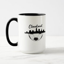 Cleveland Skyline Soccer Mug