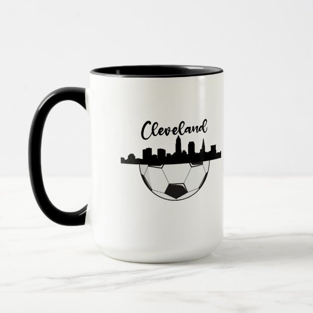 Caneca Cleveland Skyline Soccer Mug (Esquerda)