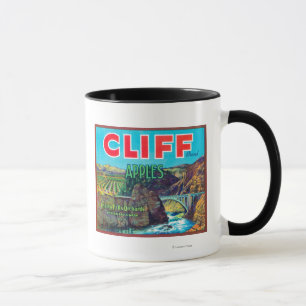 Caneca Cliff Apple Label - Chelan Falls, WA