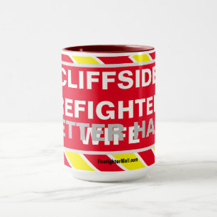 CANECA CLIFFSIDE FIREFIGHTER'S MELHOR MEIO-MULHER WIFE MU