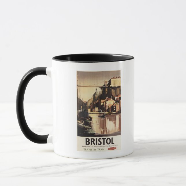 Caneca Clifton Suspensão Bridge e Boats (Esquerda)