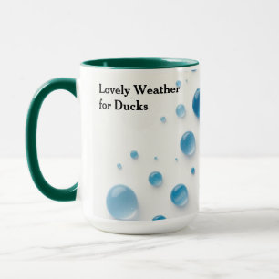 Caneca Clima Adorável para Patos Aquarela Personalizada