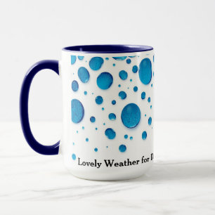 Caneca Clima Agradável Para Patos Dia Chuvoso Divertido