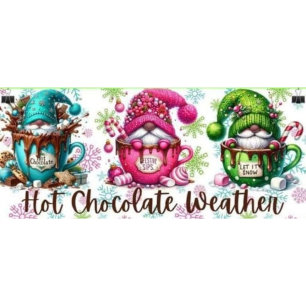 Caneca Clima de Chocolate Quente do Gnome Rosa
