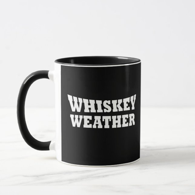 Caneca Clima de uísque ditos engraçados de álcool (Esquerda)