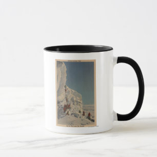 Caneca Climatres de gelo no Parque Nacional de Rainier, W