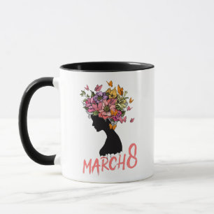 Caneca Clip art do Dia Internacional da Mulher, 8 de mar