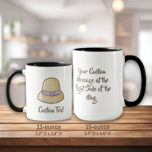 Caneca Cloche Hat Beige Mug
