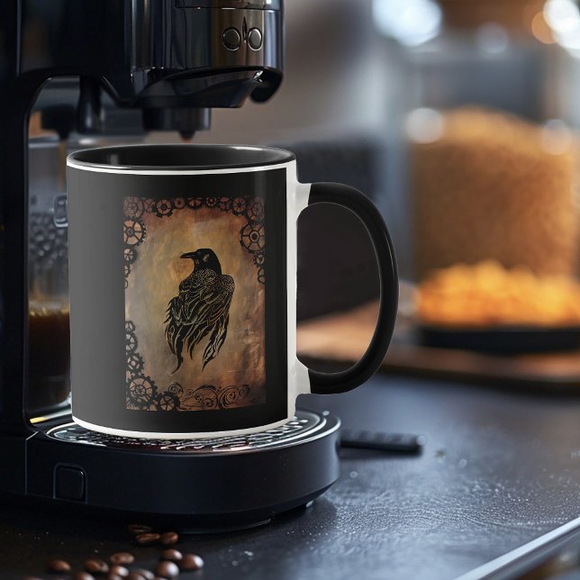 Caneca Clockwork Raven (Criador carregado)