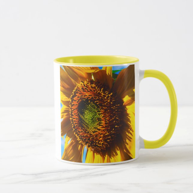 Caneca Close-up de um girassol (Direita)