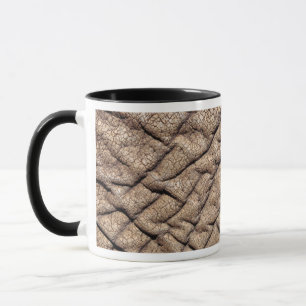 Caneca Close-Up Do Couro De Elefante Africano