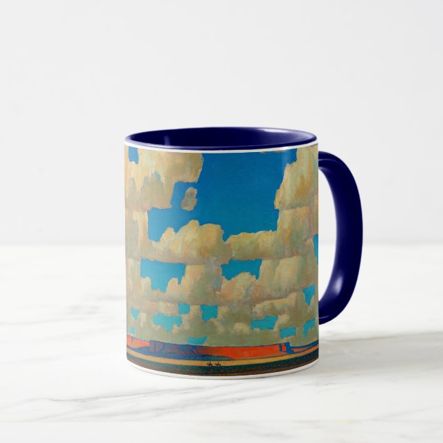 Caneca Cloud World por Maynard Dixon (Frente Esquerda)