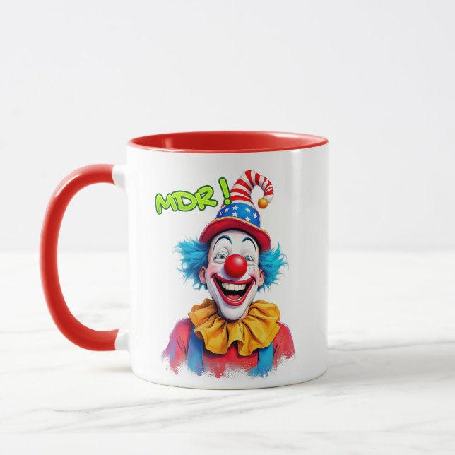 Caneca Clown rigolo avec chapeau rouge. (Esquerda)