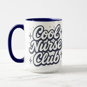 Caneca Clube da Enfermeira Legal Enfermagem Retro Saúde
