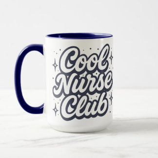 Caneca Clube da Enfermeira Legal Enfermagem Retro Saúde