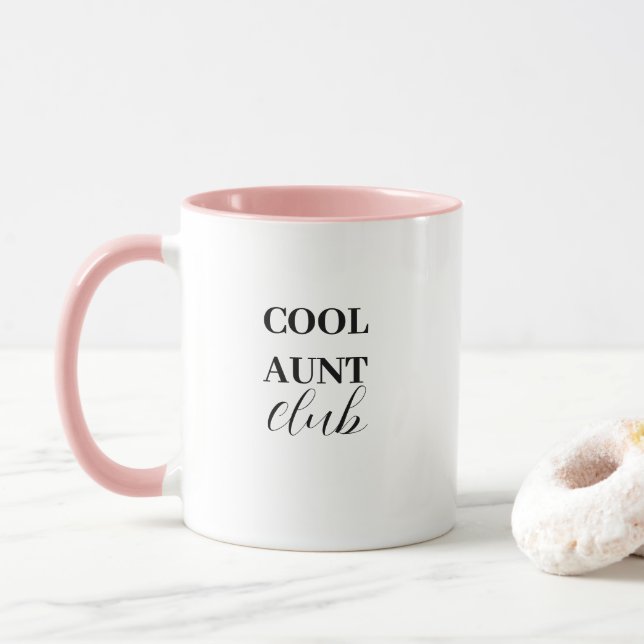 Caneca Clube da Tia Moderna Fofa Divertida (Com Donut)