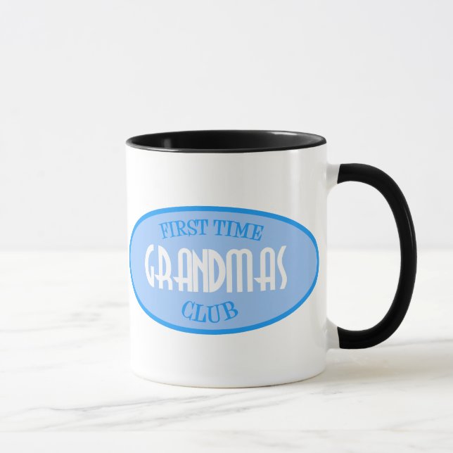Caneca Clube das avós da primeira vez (azul) (Direita)