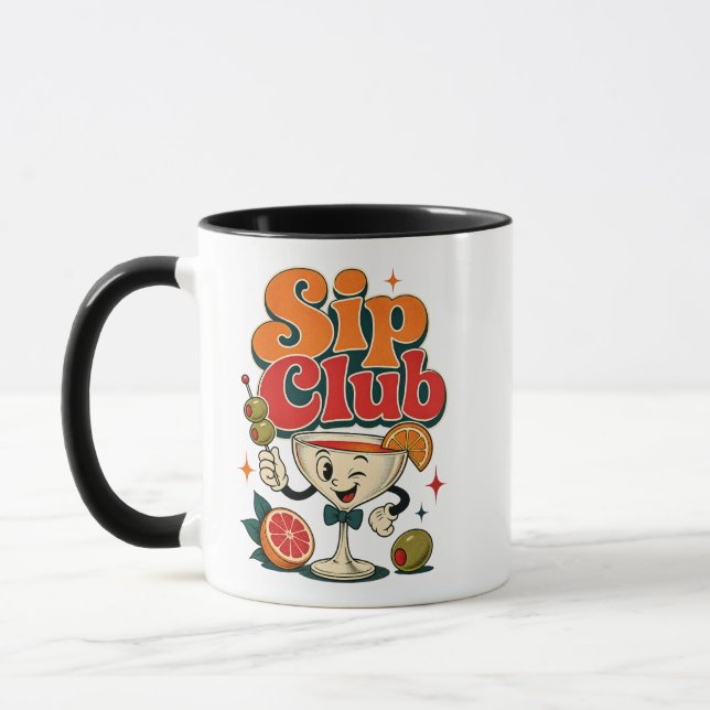 Caneca Clube de Bebidas Cocktail Retro (Esquerda)