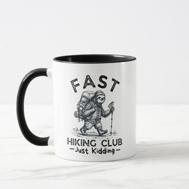 Caneca Clube de Caminhada Rápida Estou Brincando Camisa D (Esquerda)
