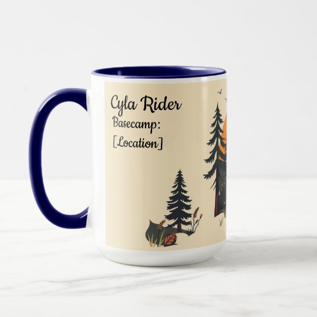 Caneca Clube de Caminhada Retro Parque Nacional (Esquerda)