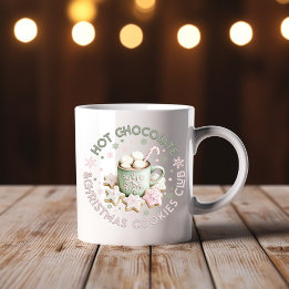 Caneca Clube de Chocolate Quente e Biscoitos de Natal