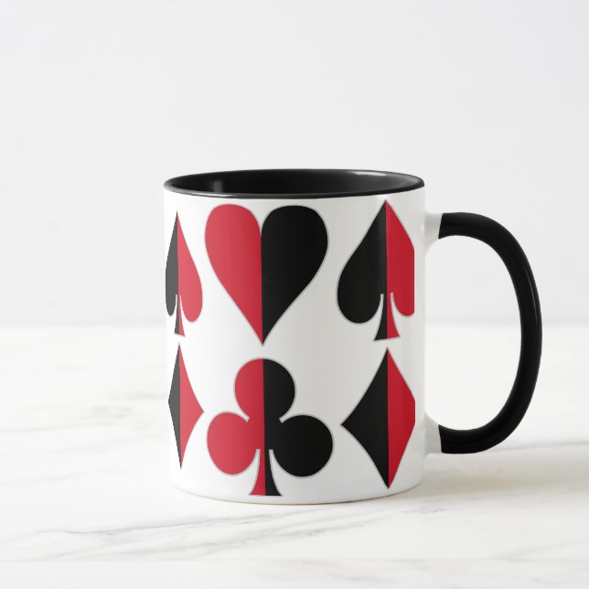 Caneca Clube do diamante da pá do coração (Direita)