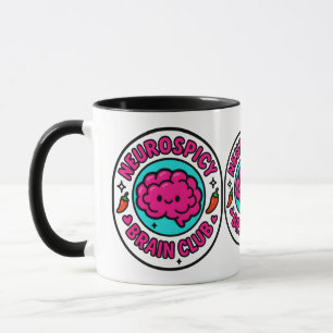 Caneca Clube Neuroapimentado do Cérebro Inclusivo Neurodi