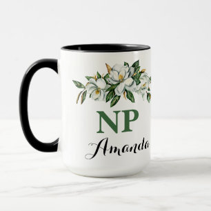 Caneca CNP NP Buquê Floral Greenery Magnolia Graduação