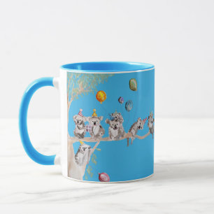 Caneca Coala Koalas Whimsic Animal Watercolor Mug