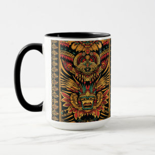 Caneca Cobalto cultural "Sonho asteca" Combo de 444 ml