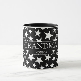 Caneca Cobertor personalizado da vovó com nomes dos netos