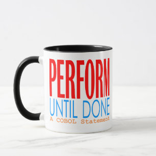 Caneca Cobol Executar Até Concluído