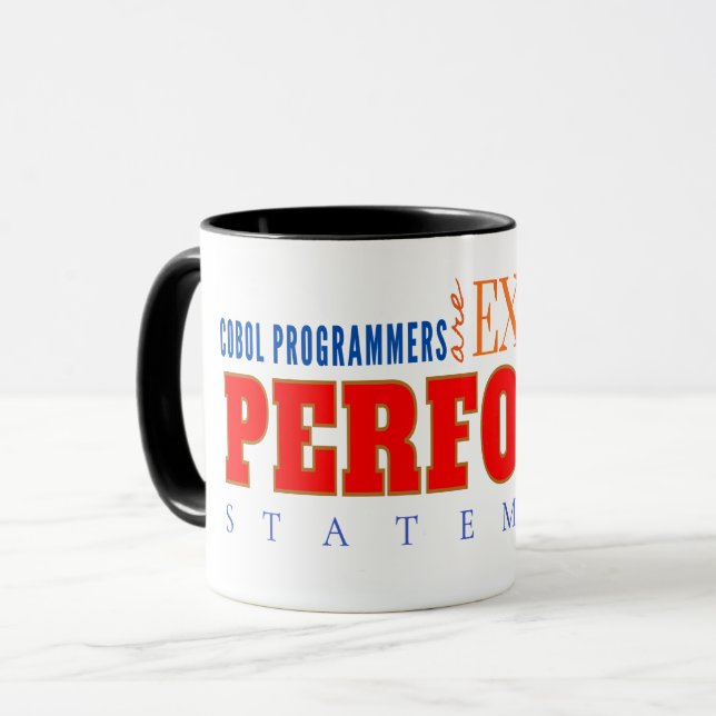 Caneca COBOL Expert Perform Statement Classic Coding  (Frente Esquerda)