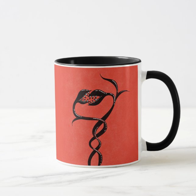 Caneca Cobras Góticos Vermelho E Preto (Direita)