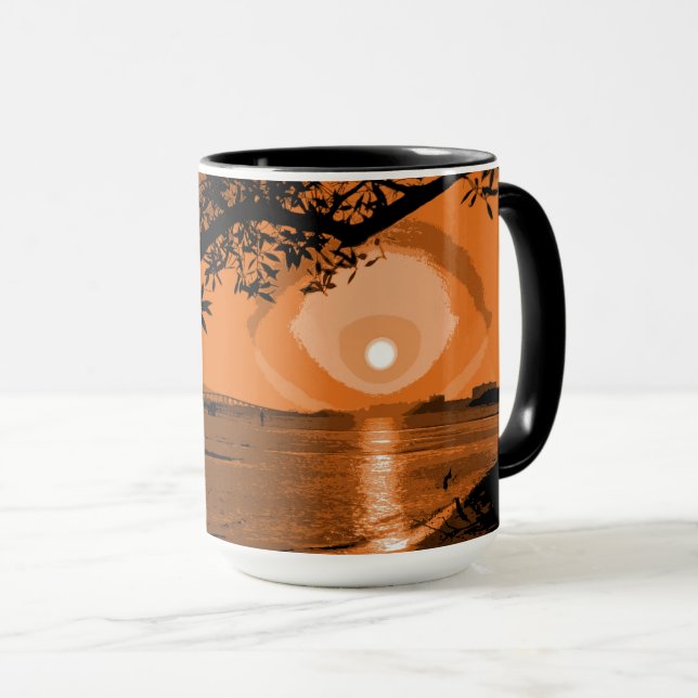 Caneca Cobre e Laranja Escuro (Frente Esquerda)