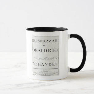 Caneca Cobrir da contagem para o Belshazzar por Handel