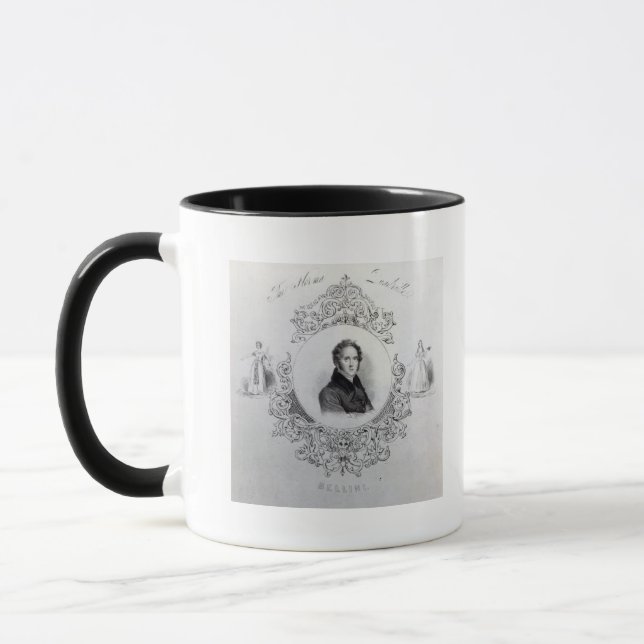 Caneca Cobrir da partitura para um Quadrille (Esquerda)