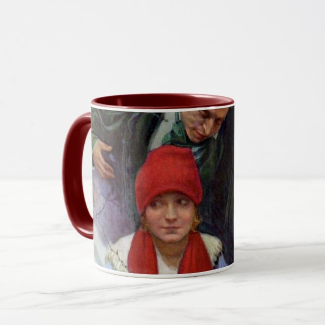 Caneca Cobrir da Revista, Alphonse Mucha (Frente Esquerda)