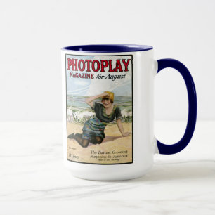Caneca cobrir da revista Mabel Normand 1914