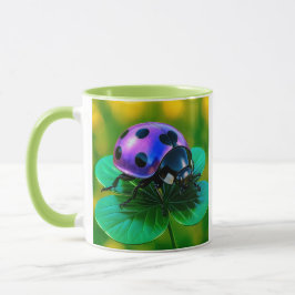 Caneca Coccinelle sur trèfle