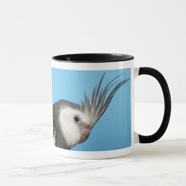 Caneca Cockatiel masculino de Whiteface (Direita)