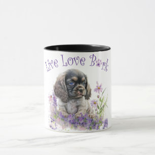 Caneca Cocker Spaniel Dog Mãe Floral